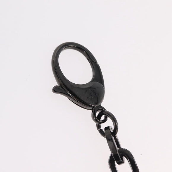 CHANEL Cat Motif Key Holder metal Blue CC Auth bs37617V