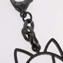 CHANEL Cat Motif Key Holder metal Blue CC Auth bs37617V-8