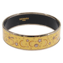 HERMES Bangle Emile Bracelet metal Yellow Auth bs37618V-1