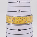 HERMES Bangle Emile Bracelet metal Yellow Auth bs37618V-10