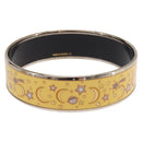 HERMES Bangle Emile Bracelet metal Yellow Auth bs37618V-3