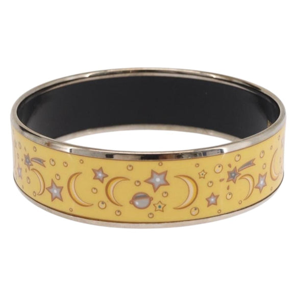 HERMES Bangle Emile Bracelet metal Yellow Auth bs37618V