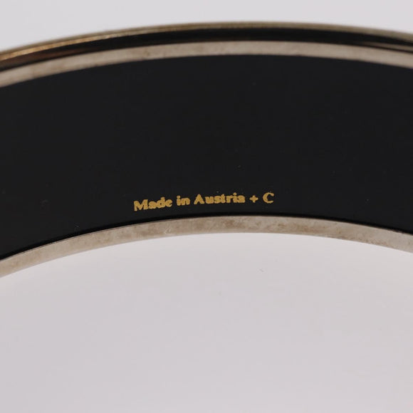 HERMES Bangle Emile Bracelet metal Yellow Auth bs37618V