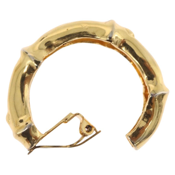 HERMES Earring metal Gold Tone Auth bs37621