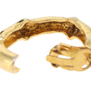 HERMES Earring metal Gold Tone Auth bs37621-4