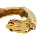 HERMES Earring metal Gold Tone Auth bs37621-5