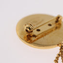 CHANEL Matelasse Brooch metal Gold CC Auth bs37623V-10