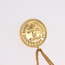CHANEL Matelasse Brooch metal Gold CC Auth bs37623V-5