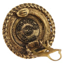 CHANEL Earring metal Gold Tone CC Auth bs37624-11