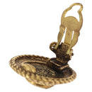 CHANEL Earring metal Gold Tone CC Auth bs37624-12