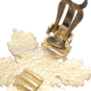CHANEL Earring metal Gold Tone CC Auth bs37625-8