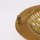 CHANEL Brooch metal Gold Tone CC Auth bs37626-9