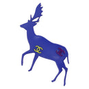 CHANEL Reindeer Brooch plastic Blue CC Auth bs37627-1