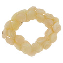 CHANEL Camelia Bracelet plastic Ivory CC Auth bs37629V-3