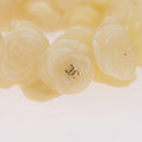 CHANEL Camelia Bracelet plastic Ivory CC Auth bs37629V-8