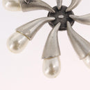 CHANEL Brooch metal Silver CC Auth bs37630V-16