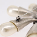 CHANEL Brooch metal Silver CC Auth bs37630V-18