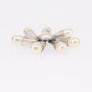 CHANEL Brooch metal Silver CC Auth bs37630V-10