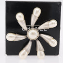 CHANEL Brooch metal Silver CC Auth bs37630V-12