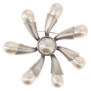 CHANEL Brooch metal Silver CC Auth bs37630V-13