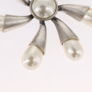 CHANEL Brooch metal Silver CC Auth bs37630V-2