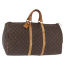 LOUIS VUITTON Monogram Keepall 55 Boston Bag M41424 LV Auth bs37633-1