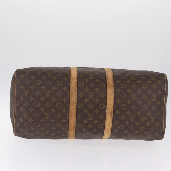 LOUIS VUITTON Monogram Keepall 55 Boston Bag M41424 LV Auth bs37633