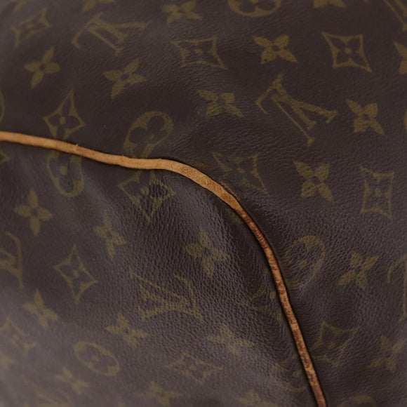 LOUIS VUITTON Monogram Keepall 55 Boston Bag M41424 LV Auth bs37633