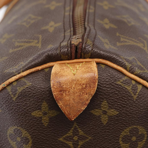 LOUIS VUITTON Monogram Keepall 55 Boston Bag M41424 LV Auth bs37633
