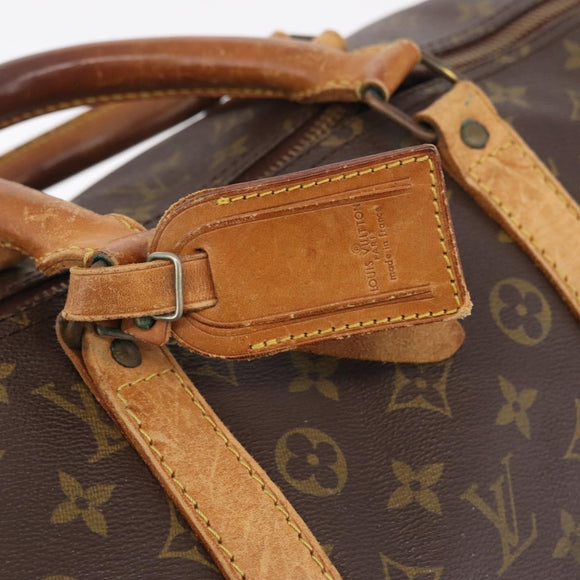 LOUIS VUITTON Monogram Keepall 55 Boston Bag M41424 LV Auth bs37633
