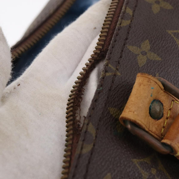 LOUIS VUITTON Monogram Keepall 55 Boston Bag M41424 LV Auth bs37633