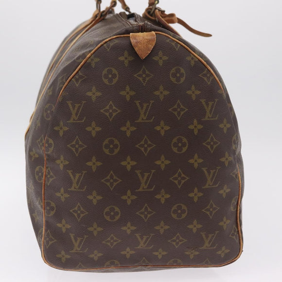 LOUIS VUITTON Monogram Keepall 55 Boston Bag M41424 LV Auth bs37633