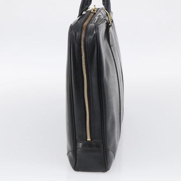 LOUIS VUITTON epi monogram Porte Documents Voyage Bag 2 Set Black Auth bs37635