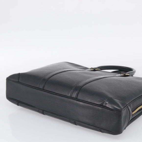 LOUIS VUITTON epi monogram Porte Documents Voyage Bag 2 Set Black Auth bs37635