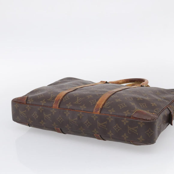 LOUIS VUITTON epi monogram Porte Documents Voyage Bag 2 Set Black Auth bs37635