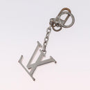 LOUIS VUITTON Bag Charm Belt metal 4 Set White Silver LV Auth bs37642-13