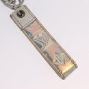 LOUIS VUITTON Bag Charm Belt metal 4 Set White Silver LV Auth bs37642-24