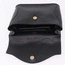Christian Dior Hand Bag Leather Black Gold Auth bs37643-9