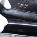 Christian Dior Hand Bag Leather Black Gold Auth bs37643-22