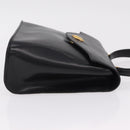 Christian Dior Hand Bag Leather Black Gold Auth bs37643-3