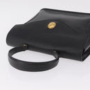 Christian Dior Hand Bag Leather Black Gold Auth bs37643-6