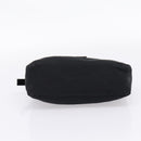 FENDI Mamma Baguette Shoulder Bag Cotton Jersey Black Silver Auth bs37644-9