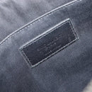 Saint Laurent Clutch Bag Leather Black Silver Auth bs37645-16
