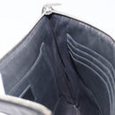 Saint Laurent Clutch Bag Leather Black Silver Auth bs37645-18