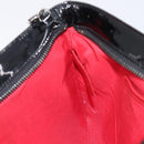 Christian Louboutin Shoulder Bag Patent leather Black Silver Auth bs37646-20