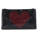 Christian Louboutin Shoulder Bag Patent leather Black Silver Auth bs37646-3