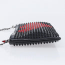 Christian Louboutin Shoulder Bag Patent leather Black Silver Auth bs37646-5