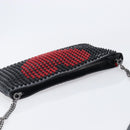 Christian Louboutin Shoulder Bag Patent leather Black Silver Auth bs37646-6