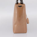 Christian Dior Maris Pearl Hand Bag Patent leather Pink Silver Auth bs37647-3