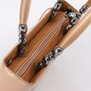 Christian Dior Maris Pearl Hand Bag Patent leather Pink Silver Auth bs37647-6